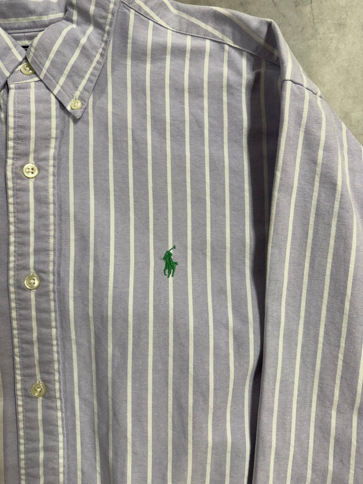 90’s RALPH LAUREN 「CUSTOM FIT」ストライプシャツ