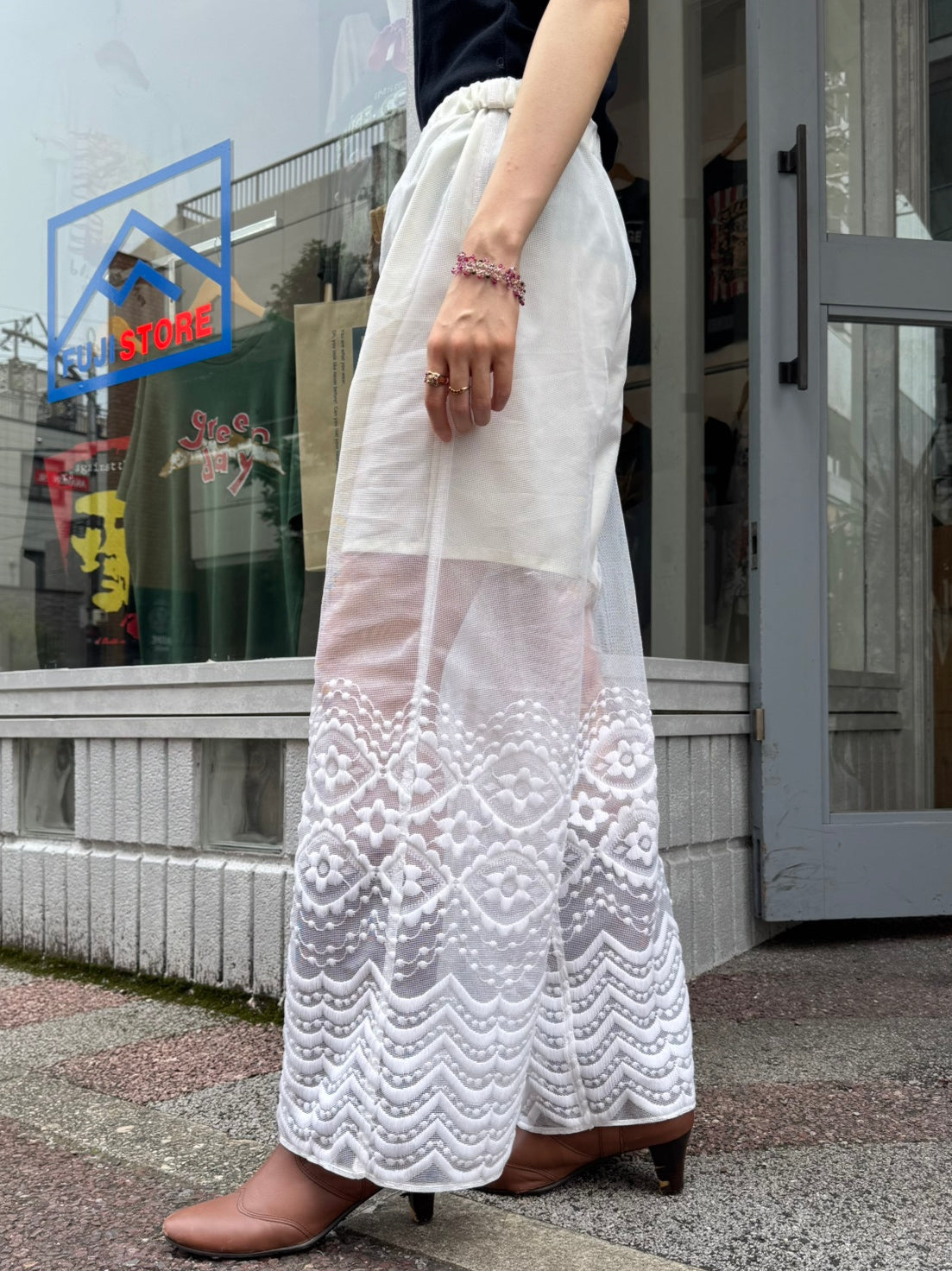 REMAKE LACE PANTS