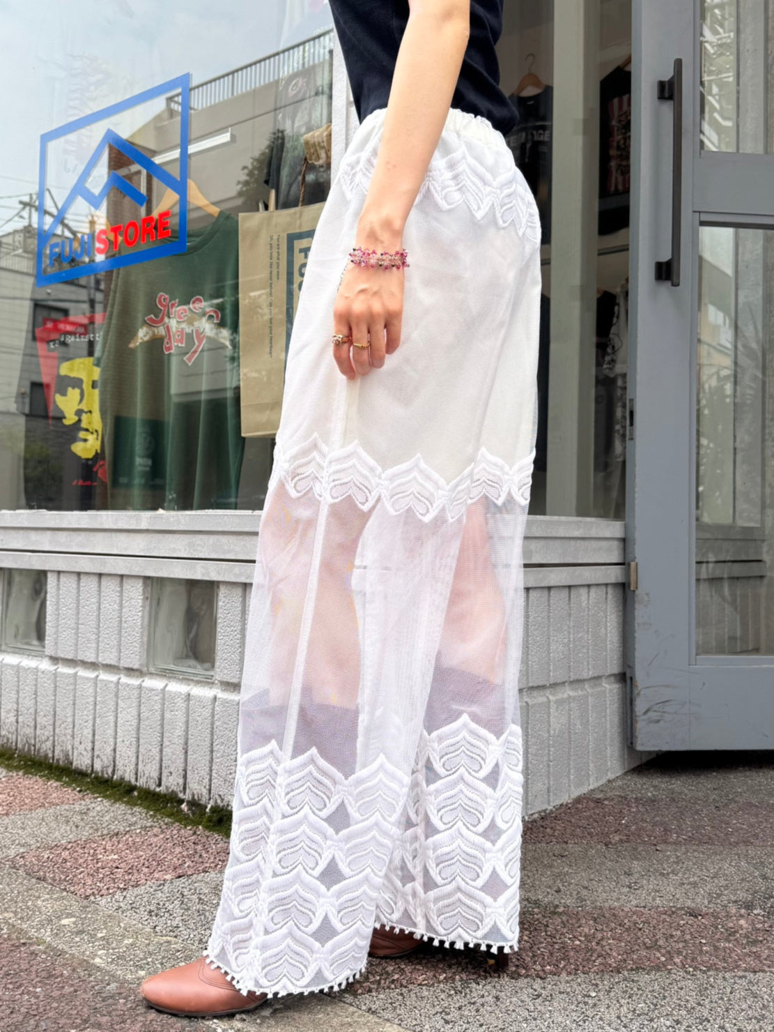 REMAKE LACE PANTS