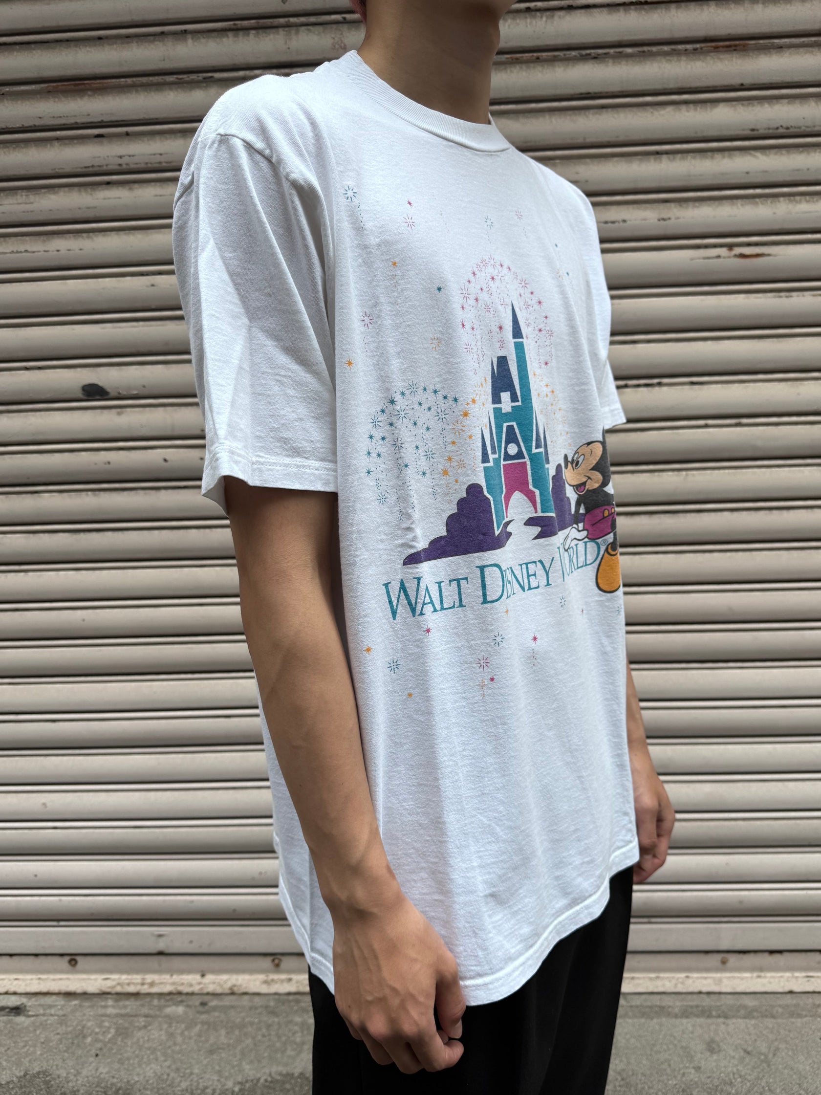90's DISNEY 「MICKEY MOUSE」キャラクターTシャツ USA製