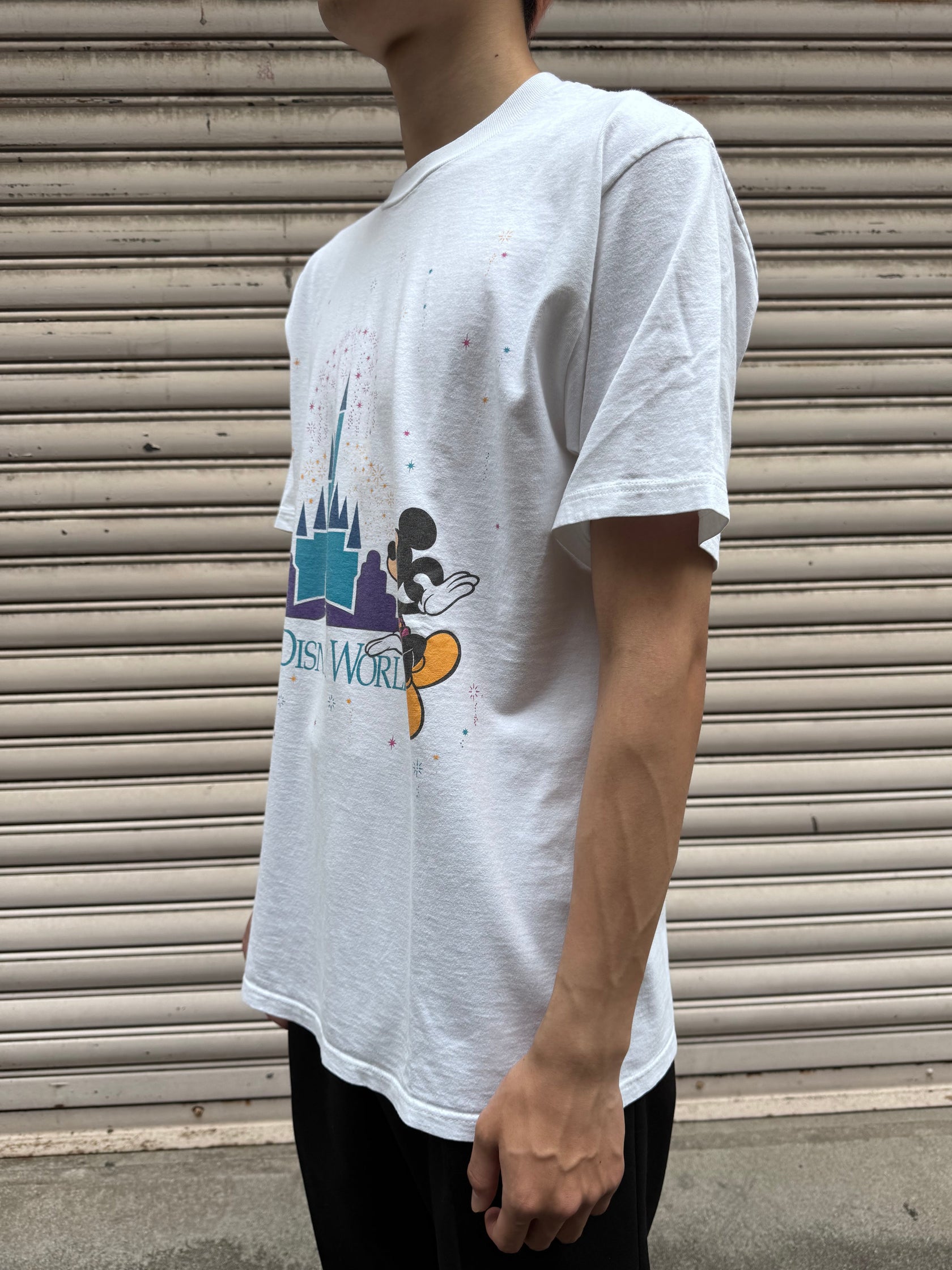 90's DISNEY 「MICKEY MOUSE」キャラクターTシャツ USA製