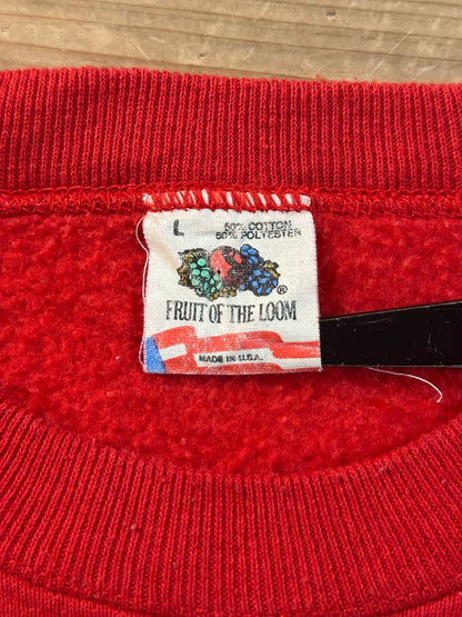 80's FRUIT OF THE LOOM メッセージスウェット