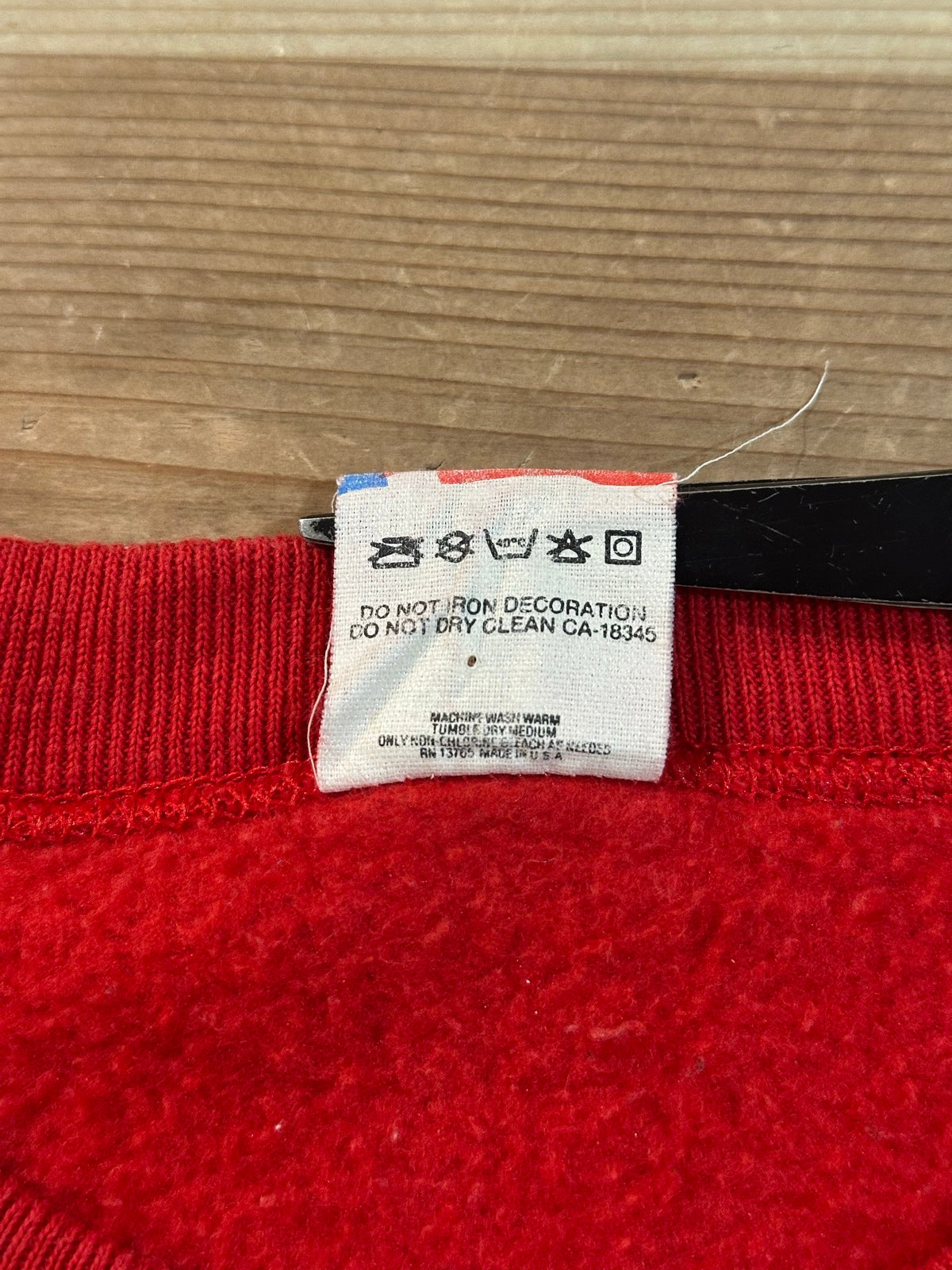 80's FRUIT OF THE LOOM メッセージスウェット