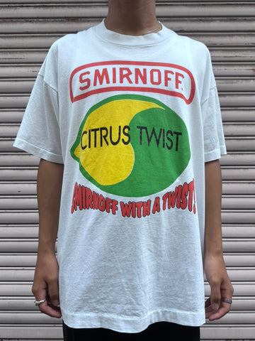 90's SMIRNOFF「CITRUS TWIST」企業Tシャツ
