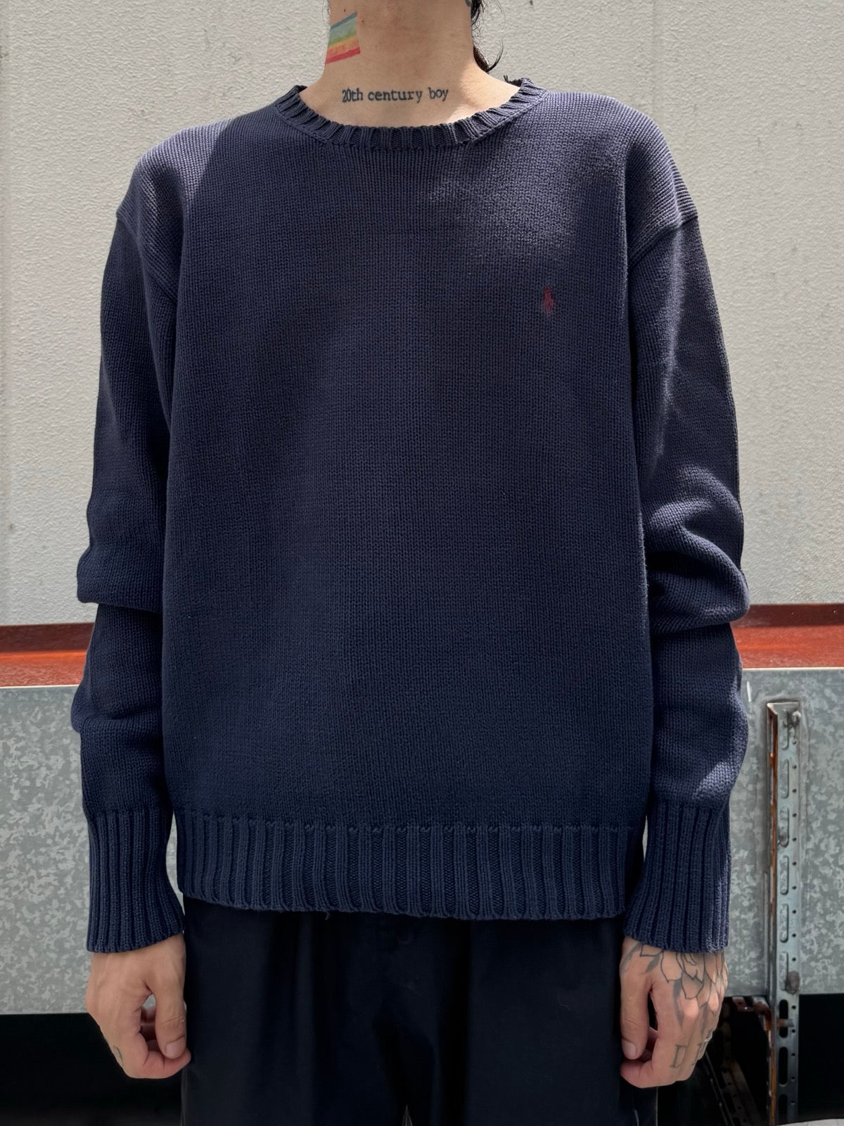 90's「RALPH LAUREN」コットンニット
