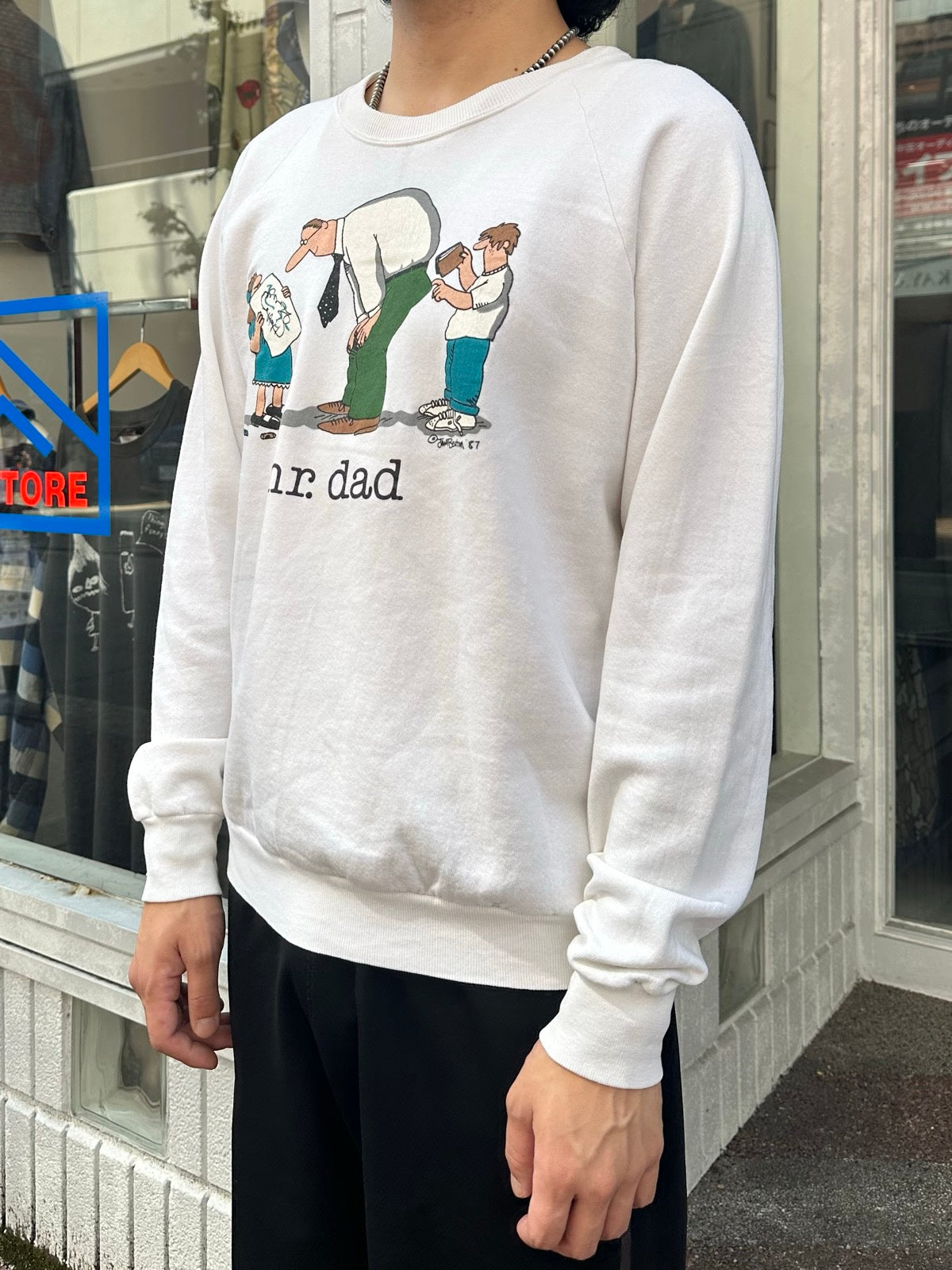 80's JIM BENTON 「mr.dad」プリントスウェット