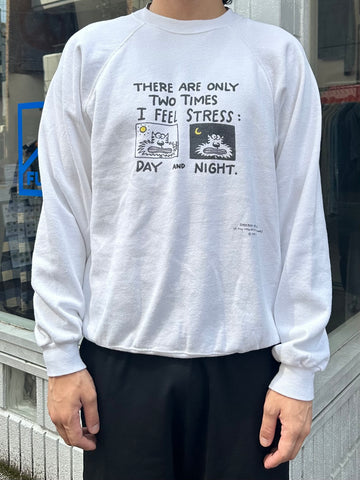 80's SHOEBOX「Day and Night」メッセージスウェット