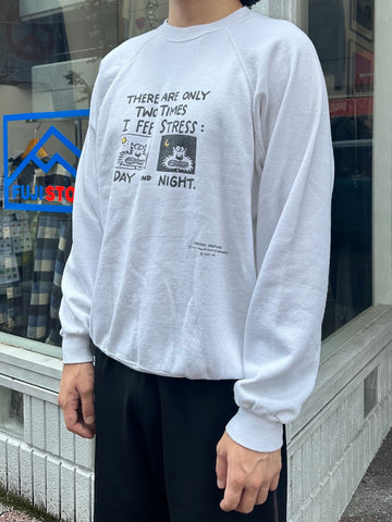 80's SHOEBOX「Day and Night」メッセージスウェット