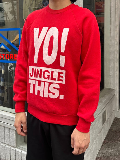 80's FRUIT OF THE LOOM メッセージスウェット