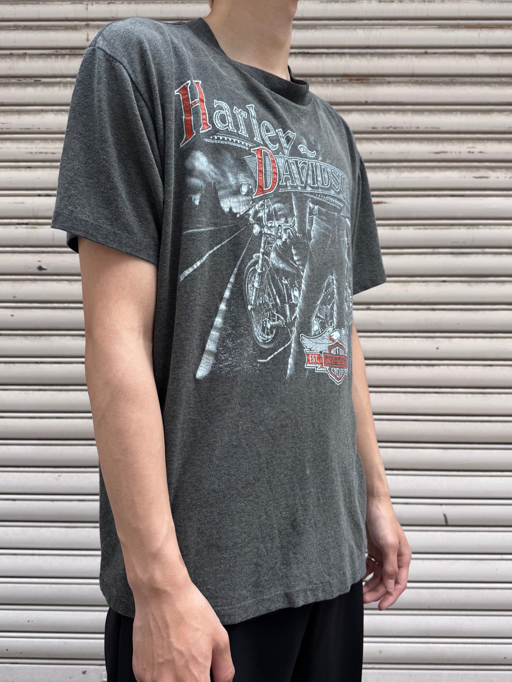 80's HARLEY-DAVIDSON「3D EMBLEM」USA製 ハーレーTシャツ