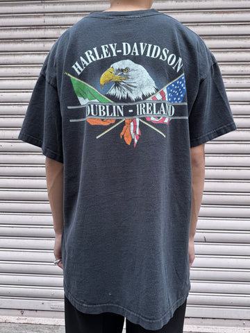 00's HARLEY-DAVIDSON「DUBLIN-IRELAND」USA製 ハーレーTシャツ