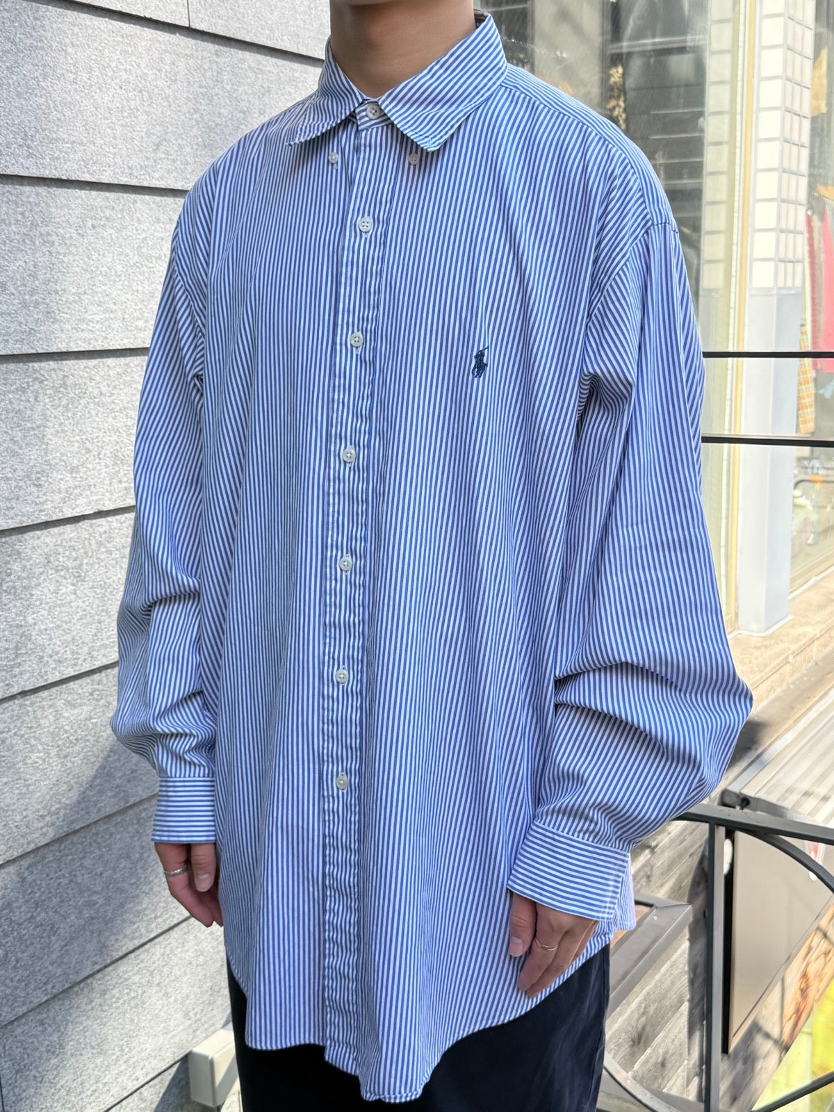 00's Ralph Lauren「classic fit」ストラップシャツ