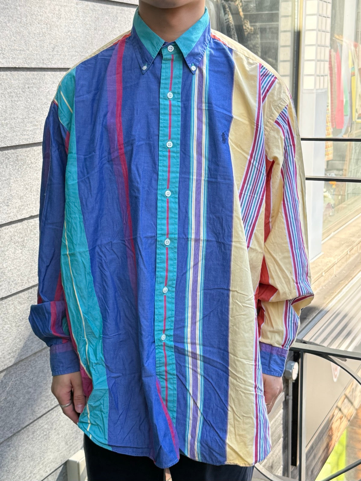 90's Ralgh Lauren 「THE Big Shirt」ストラップシャツ