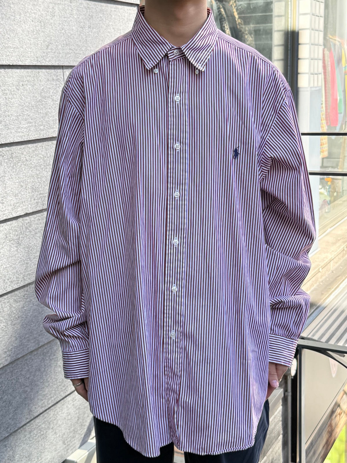 00's Ralph Lauren「classic fit」ストラップシャツ