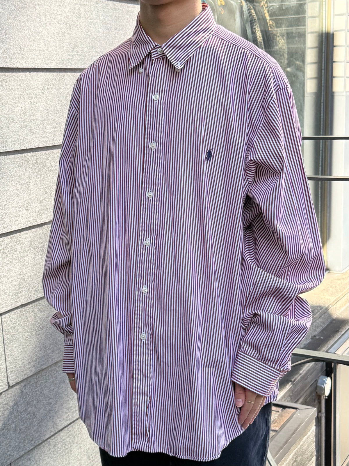 00's Ralph Lauren「classic fit」ストラップシャツ