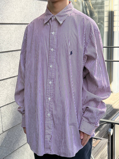 00's Ralph Lauren「classic fit」ストラップシャツ
