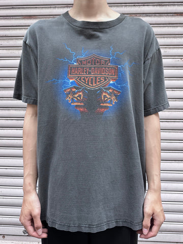 00's HARLEY-DAVIDSON「Ber＆Shield」ハーレーTシャツ