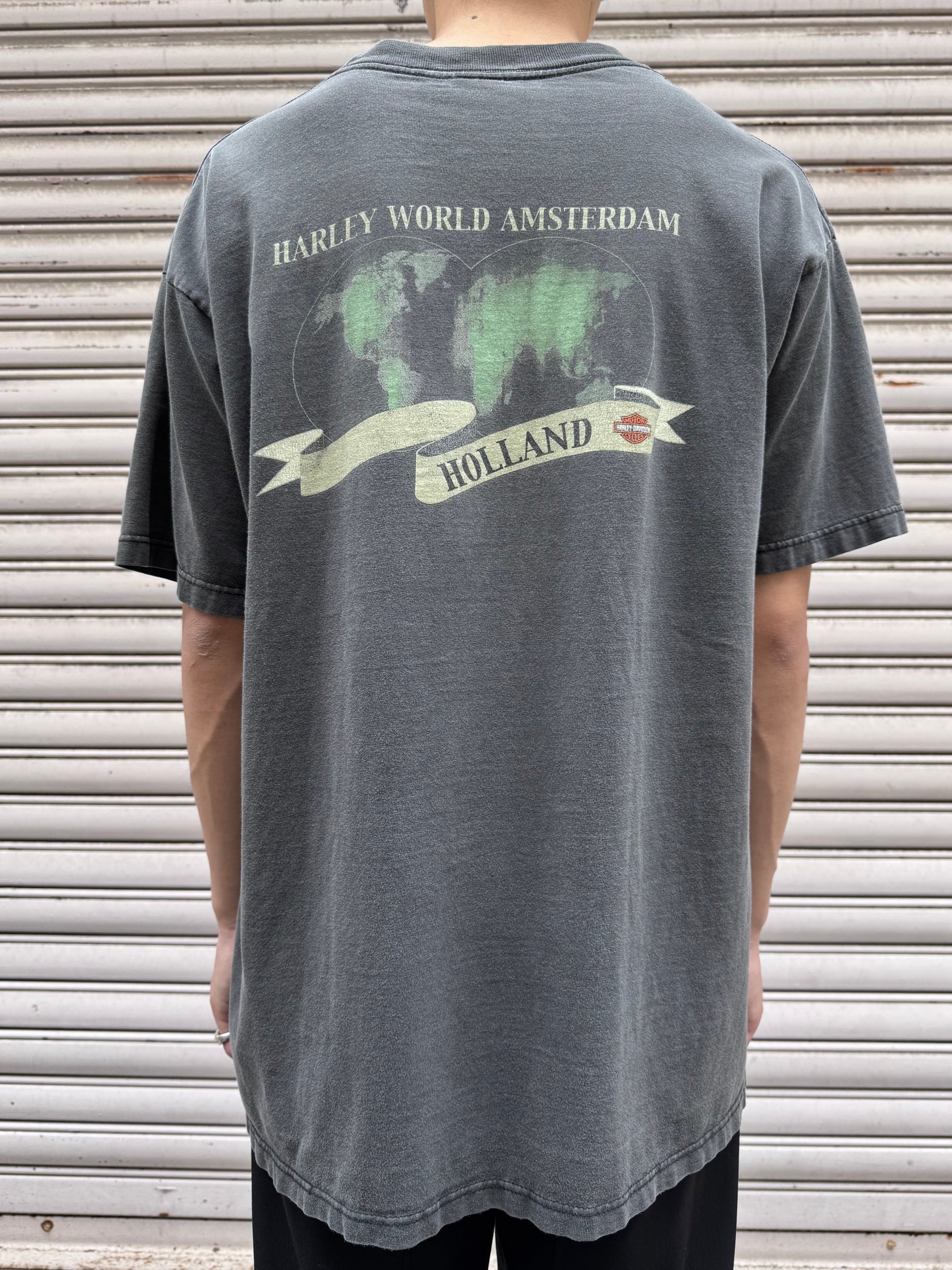 00's HARLEY-DAVIDSON「Ber＆Shield」ハーレーTシャツ