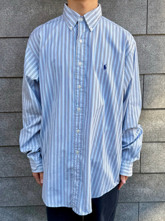 00's Ralph Lauren「classic fit」ストラップシャツ