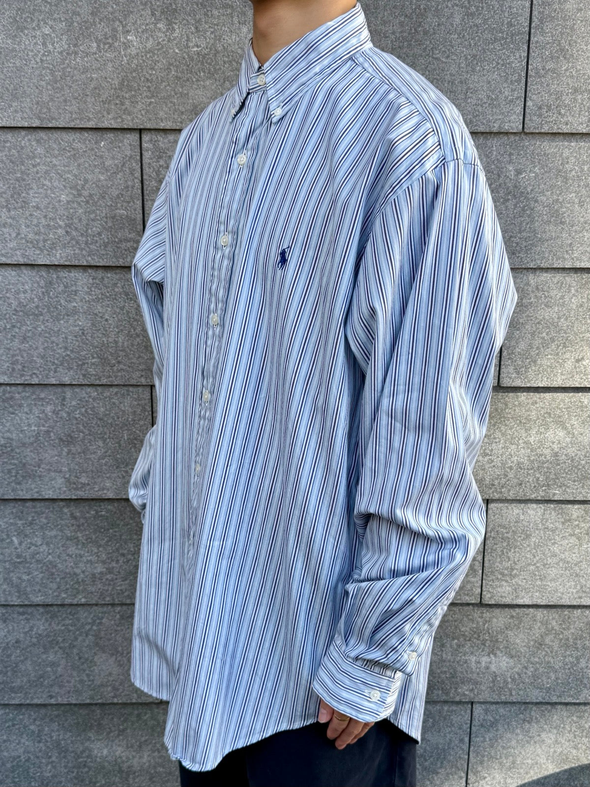 00's Ralph Lauren「classic fit」ストラップシャツ