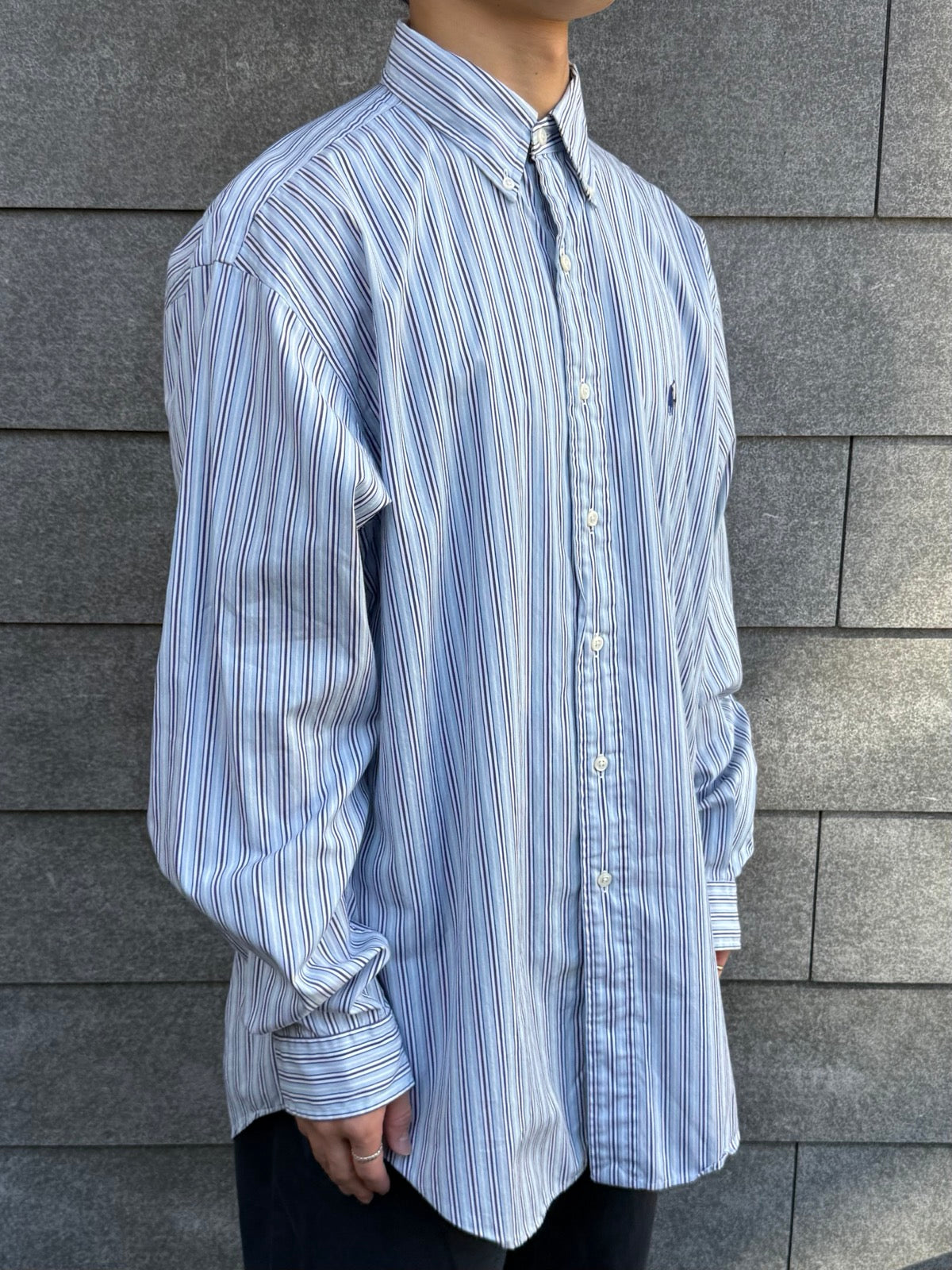 00's Ralph Lauren「classic fit」ストラップシャツ