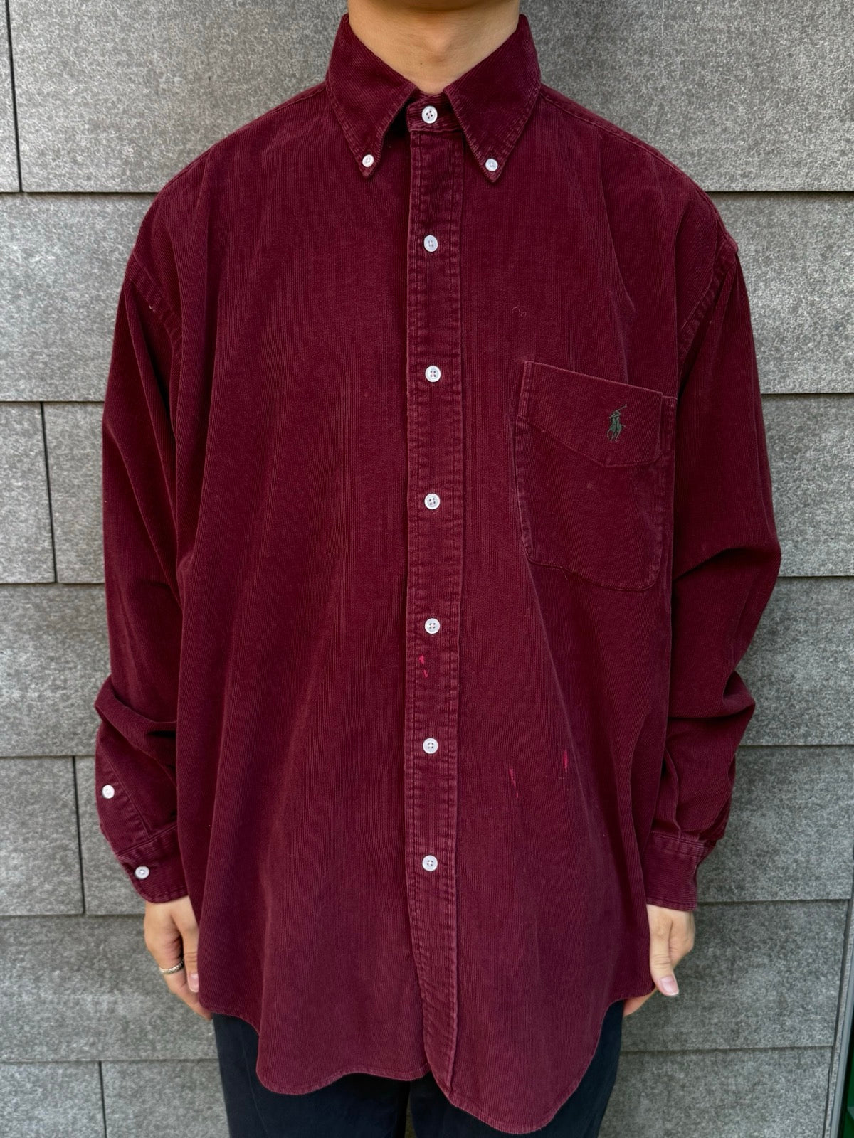 90’s Ralgh Lauren「BIG SHIRT」コーデュロイシャツ