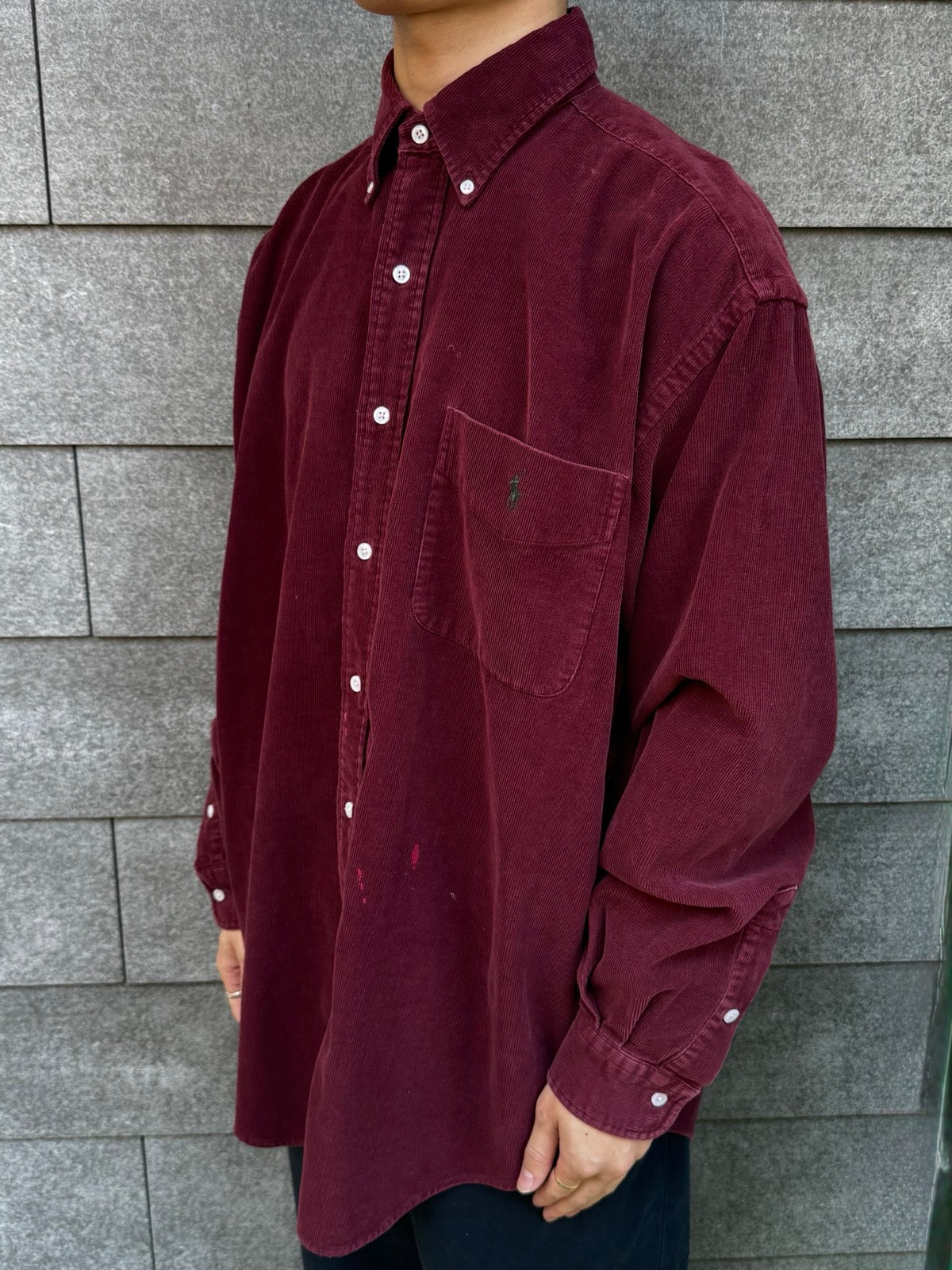 90’s Ralgh Lauren「BIG SHIRT」コーデュロイシャツ
