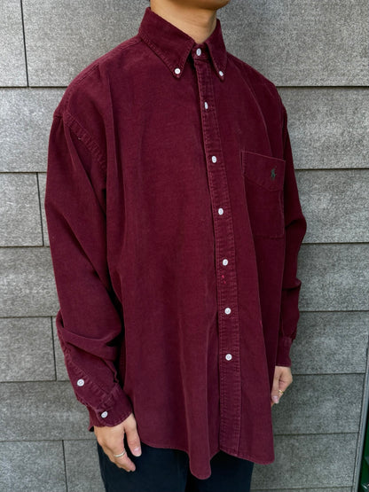 90’s Ralgh Lauren「BIG SHIRT」コーデュロイシャツ