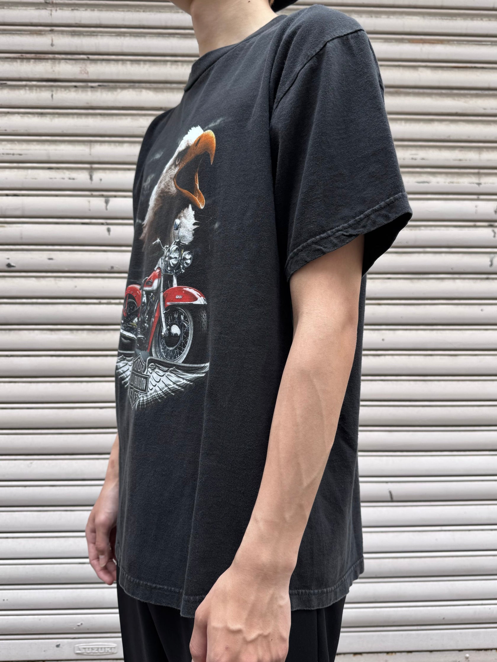 00's HARLEY-DAVIDSON「Eagle」USA製 ハーレーTシャツ