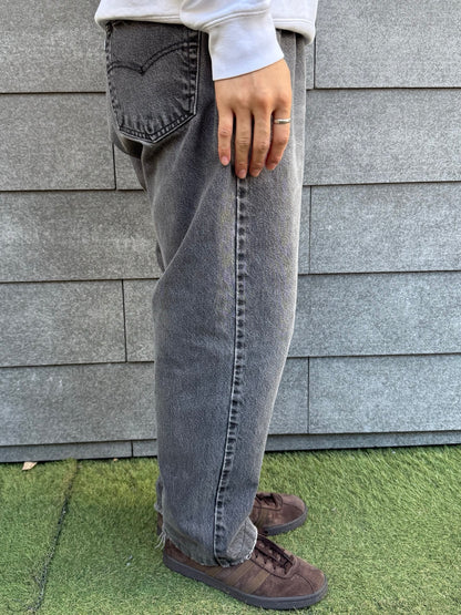90's Levi's「Silver tab」ブラックデニムパンツ