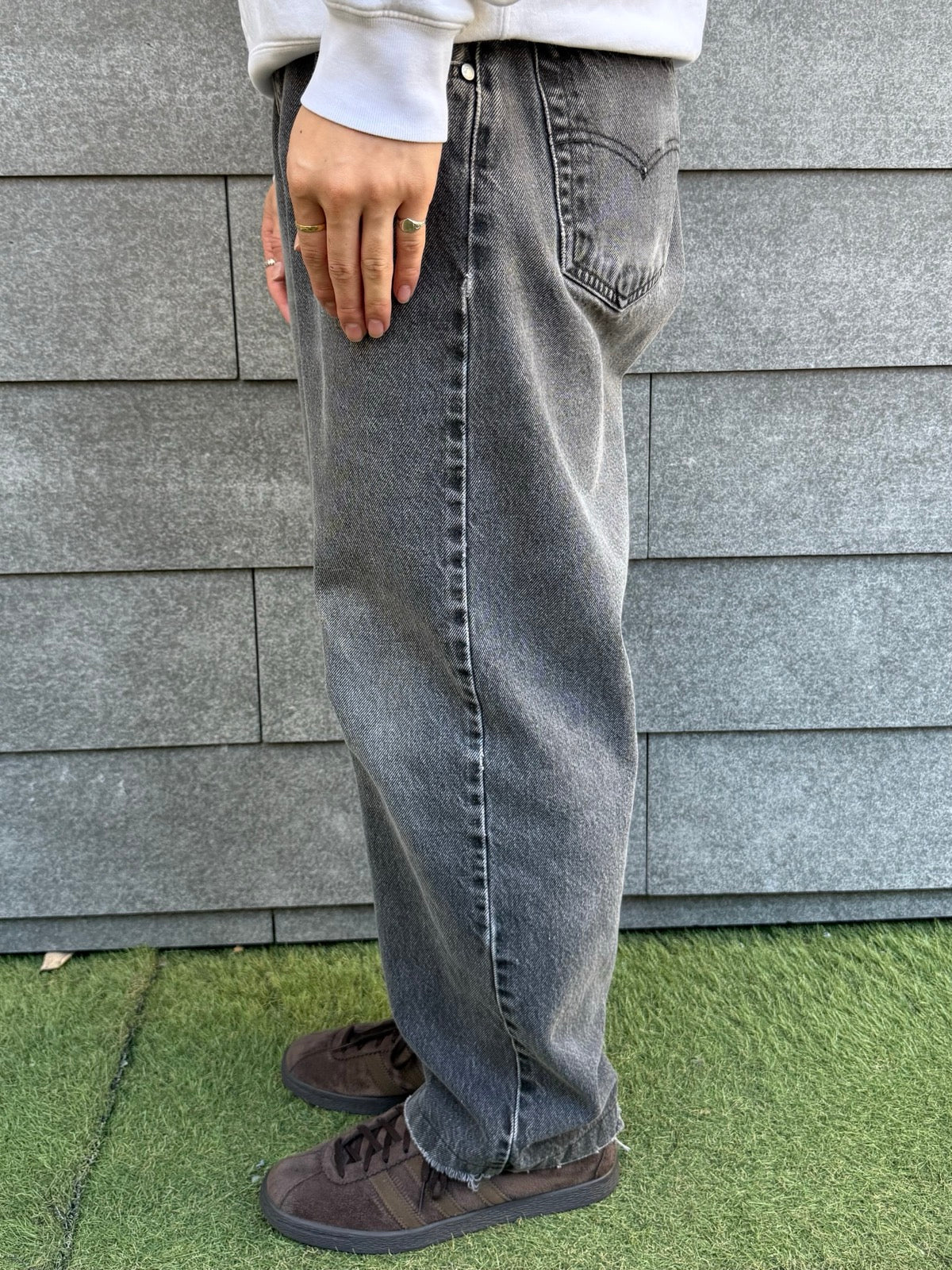 90's Levi's「Silver tab」ブラックデニムパンツ