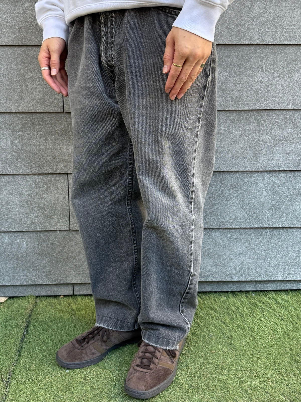 90's Levi's「Silver tab」ブラックデニムパンツ