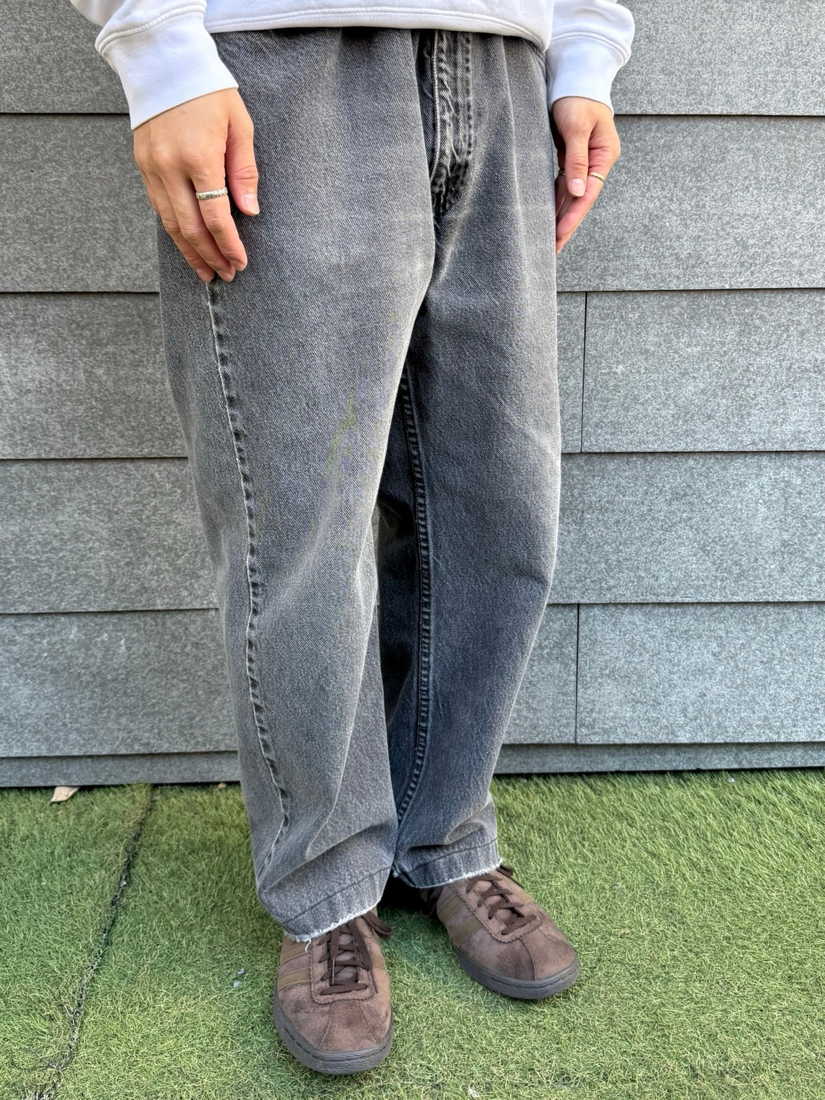 90's Levi's「Silver tab」ブラックデニムパンツ