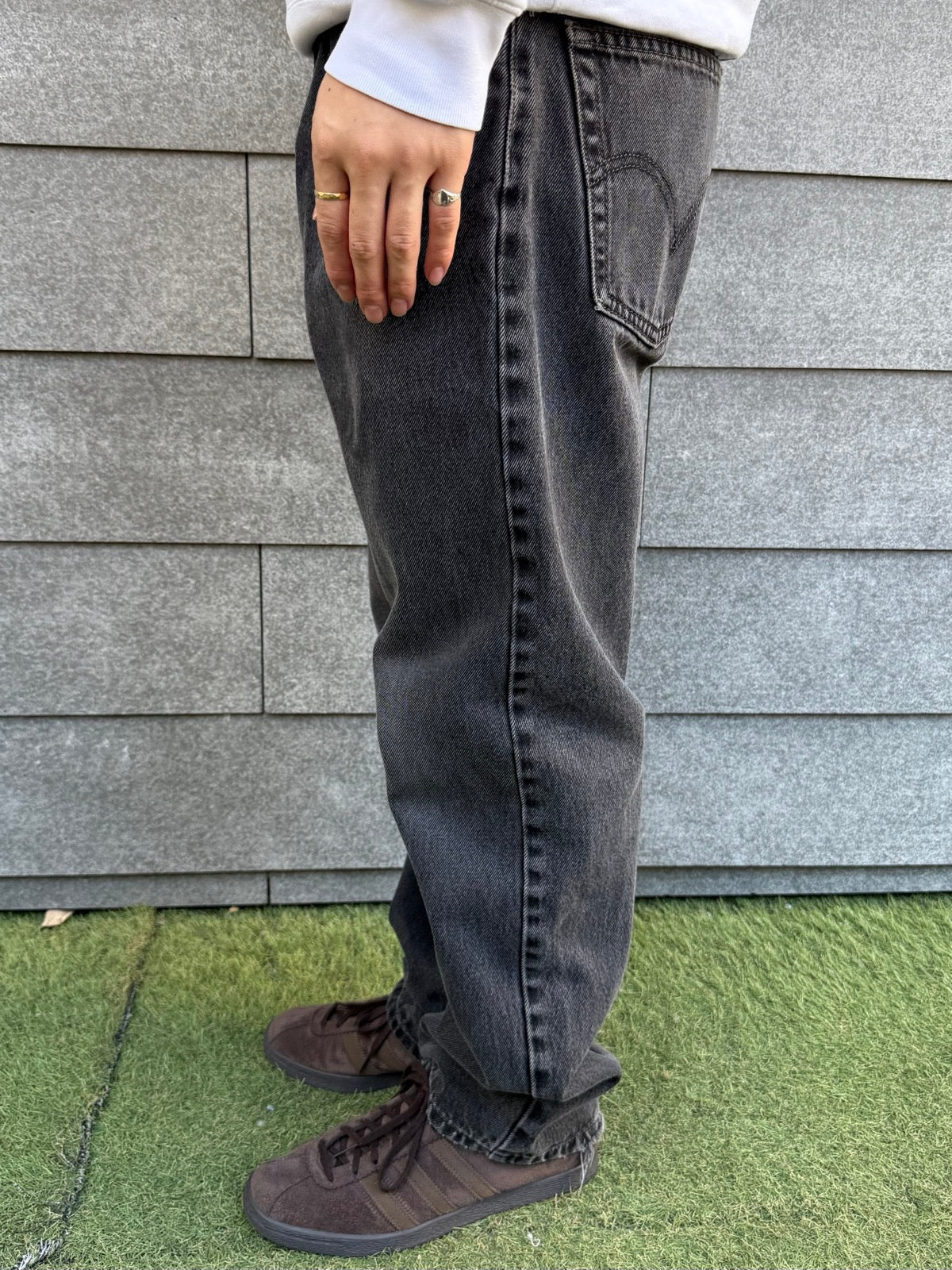 00's Levi's「505」ブラックデニムパンツ