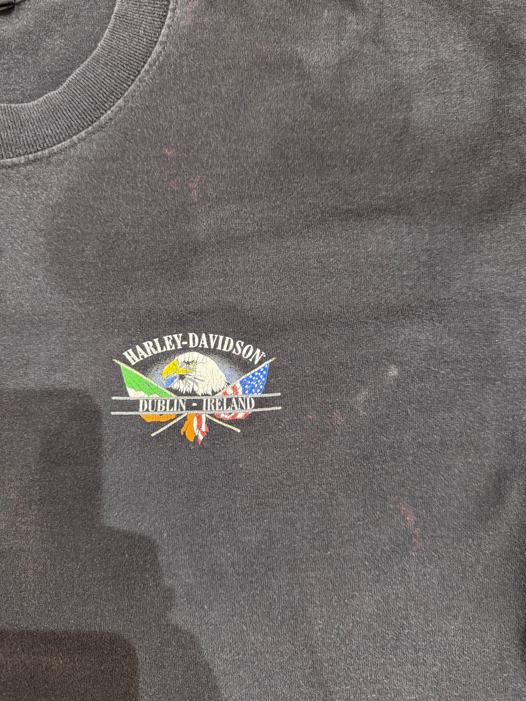 00's HARLEY-DAVIDSON「DUBLIN-IRELAND」USA製 ハーレーTシャツ