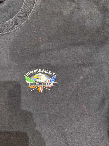 00's HARLEY-DAVIDSON「DUBLIN-IRELAND」USA製 ハーレーTシャツ