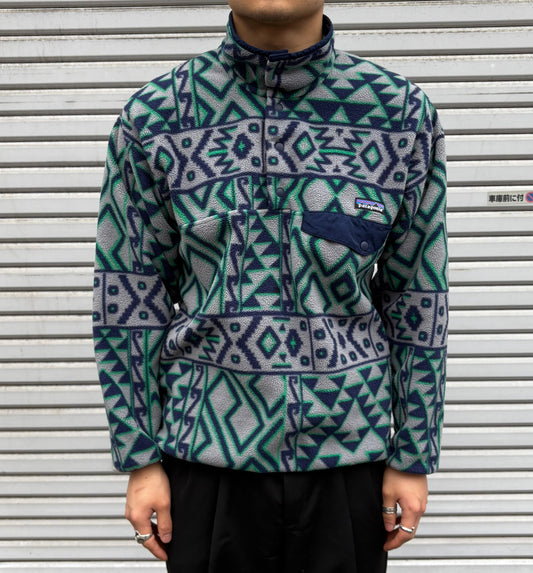 00's Patagonia シンチラ ネイティブ柄 スナップT