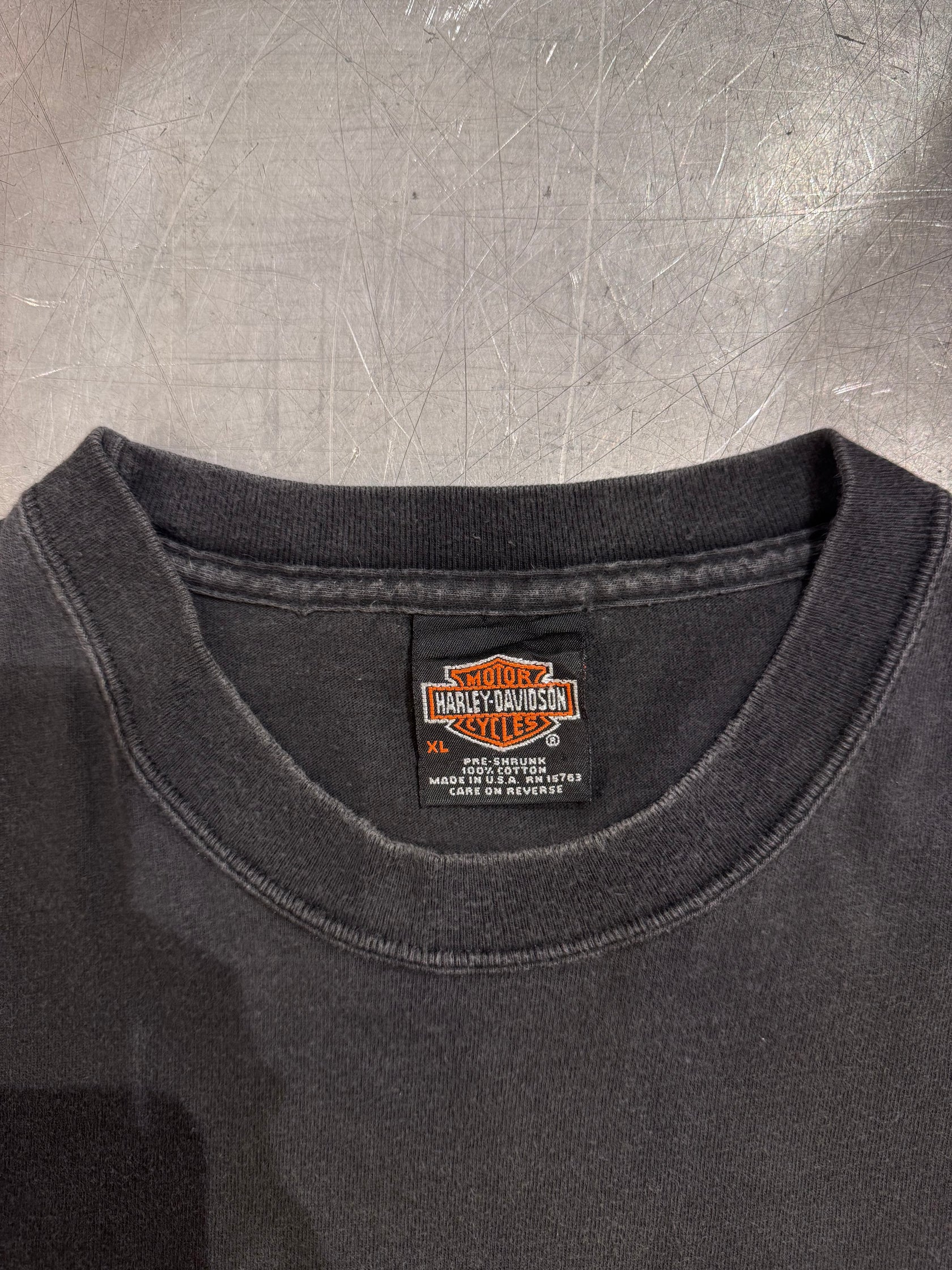 00's HARLEY-DAVIDSON 「THUNDER SHARON, PA」USA製 ハーレーTシャツ