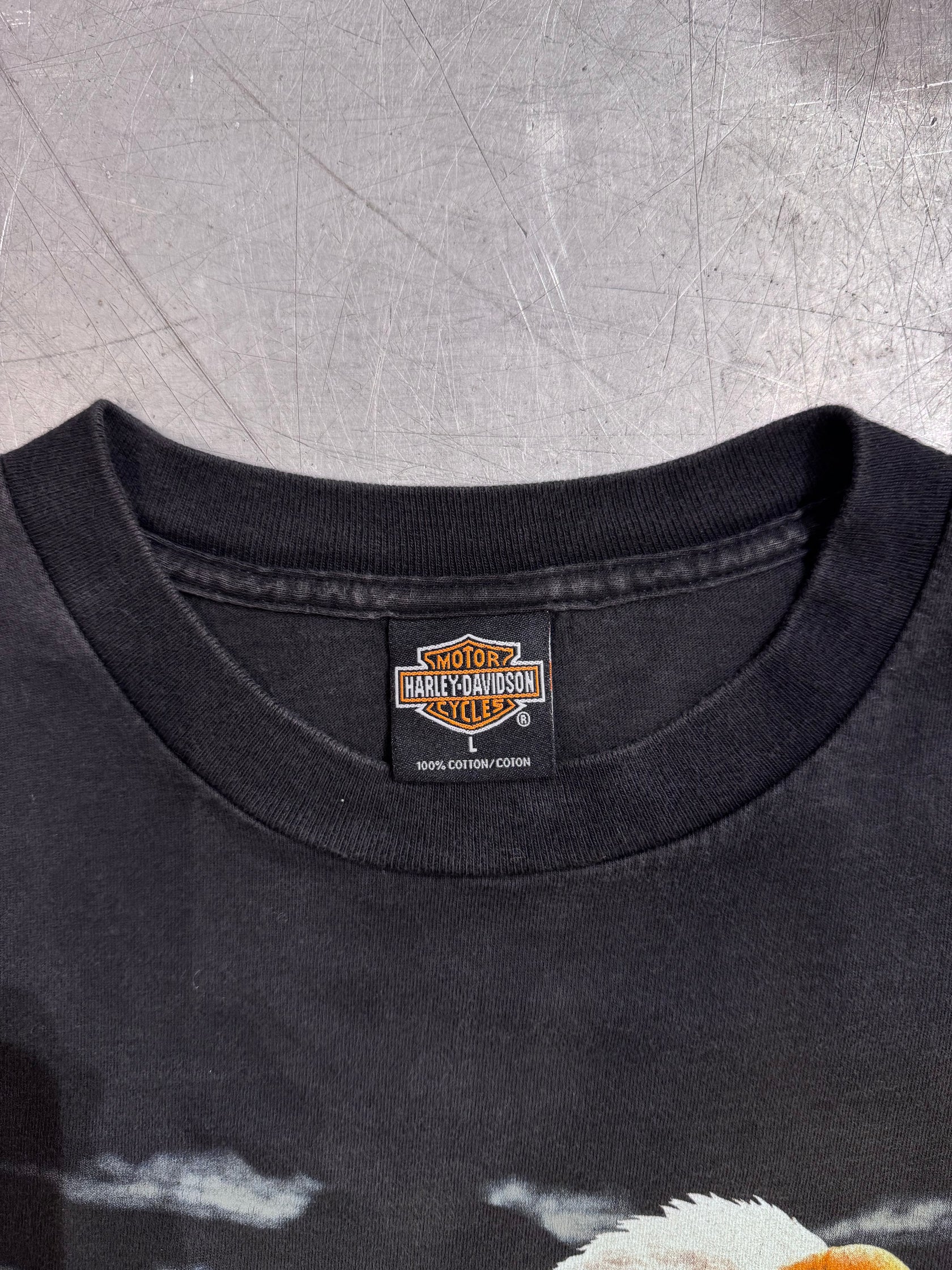 00's HARLEY-DAVIDSON「Eagle」USA製 ハーレーTシャツ