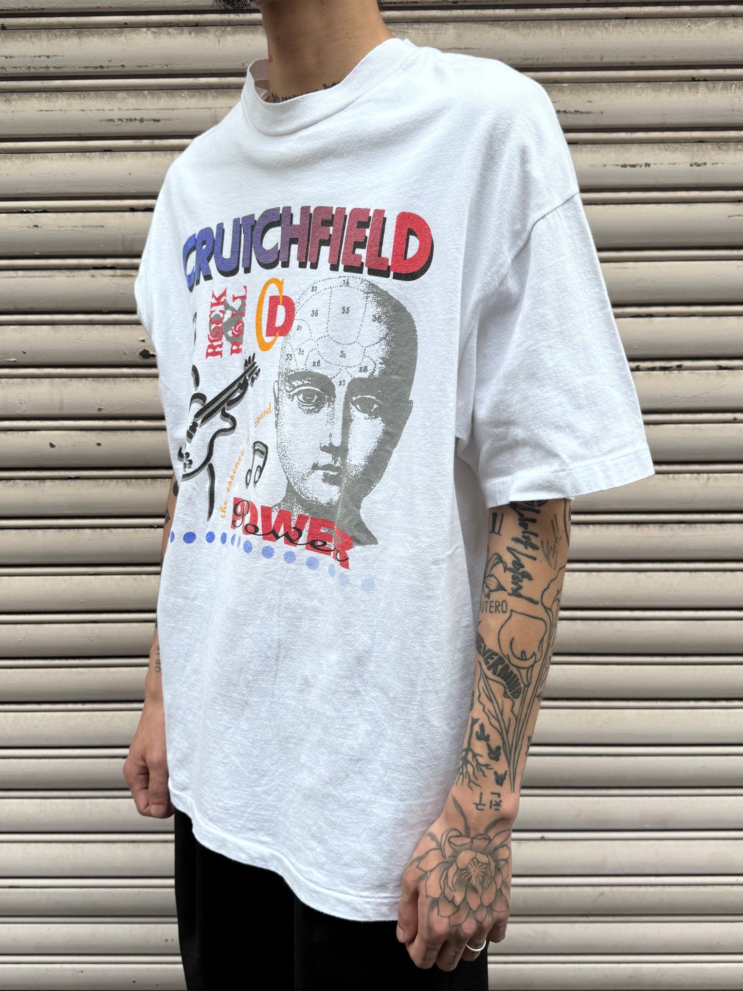 90’s「CRUTCHFIELD｣ USA製 ホワイトTシャツ