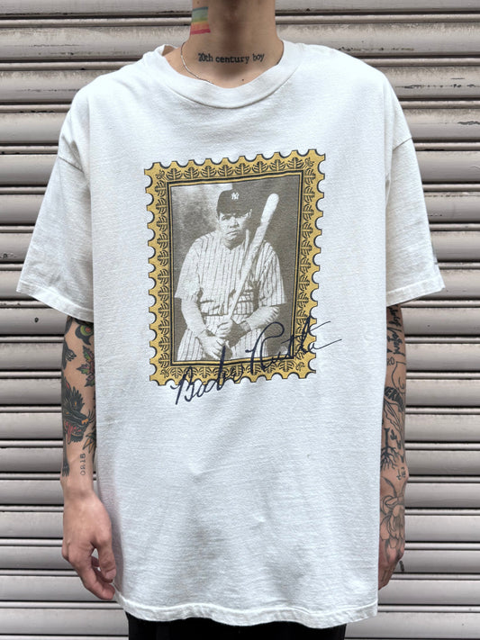 90’s「Babe Ruth｣ USA製 ホワイトTシャツ
