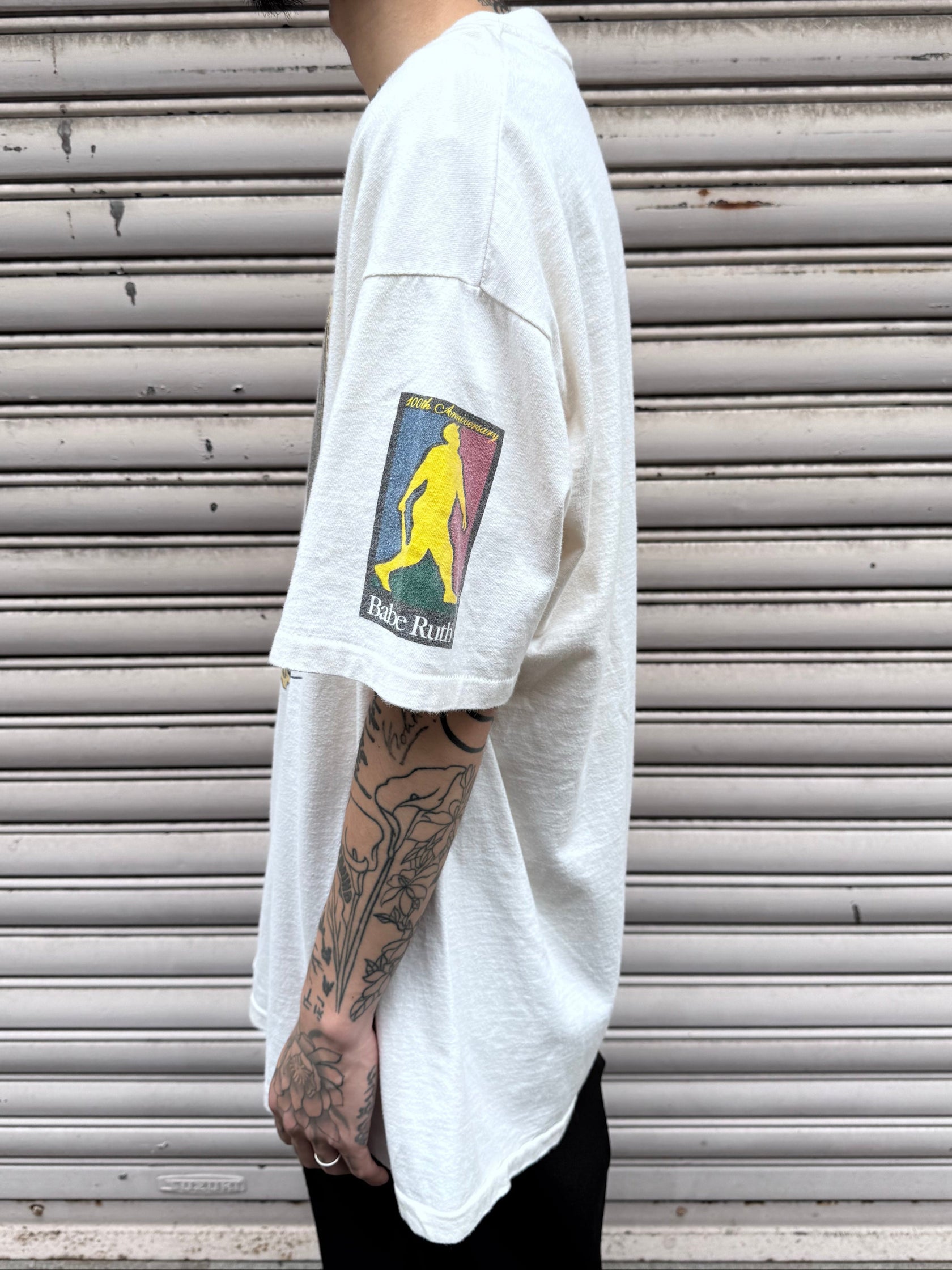 90’s「Babe Ruth｣ USA製 ホワイトTシャツ