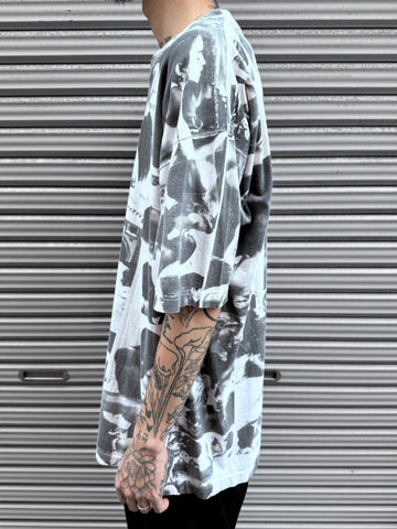 90’s「Over Print」ホワイトTシャツ