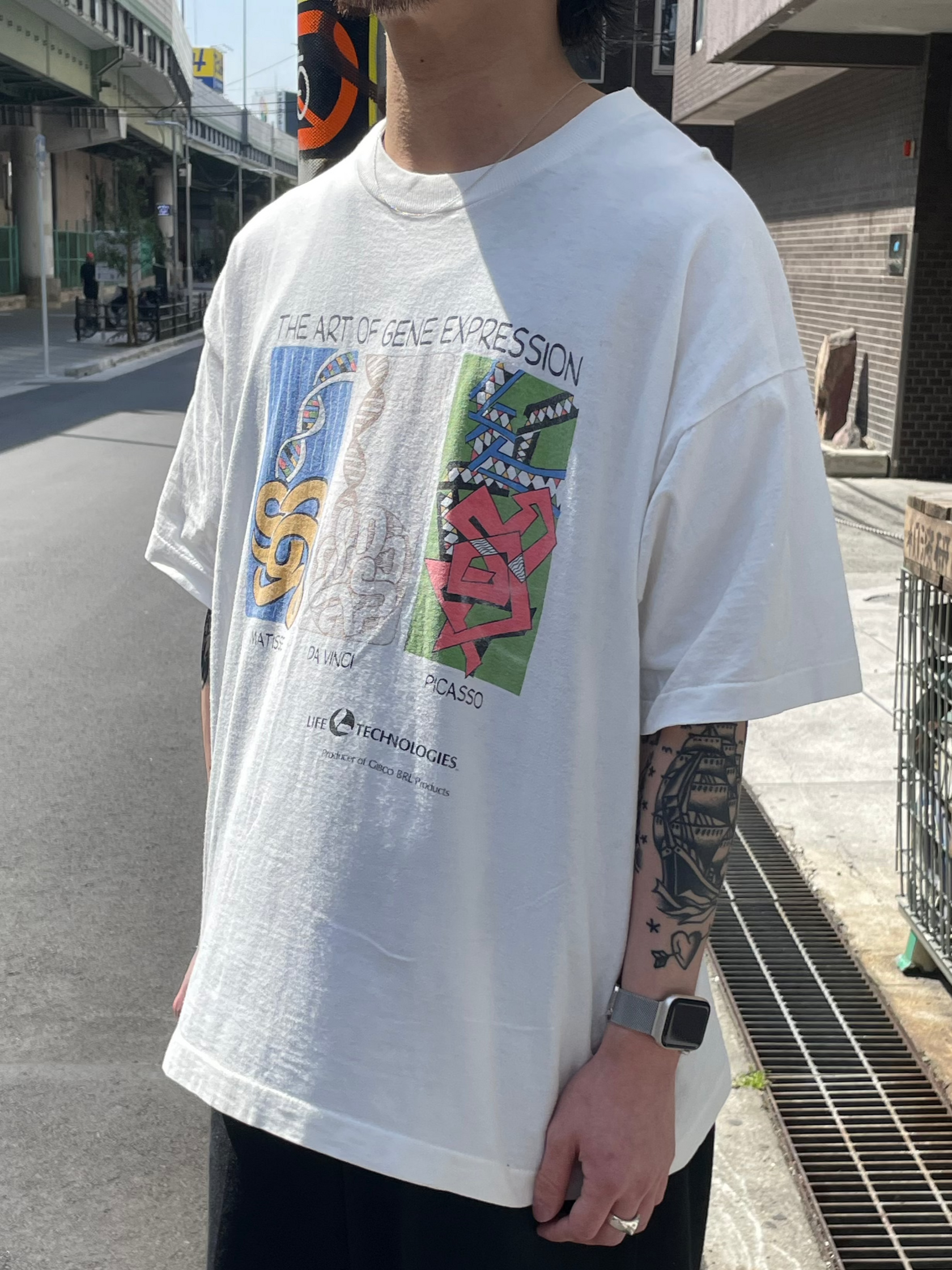 90's「THE ART OF GENE EXPRESSION」アートTシャツ