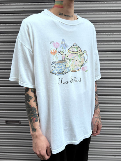 90’s～ 00’s  「Tea Shirt」ホワイトTシャツ