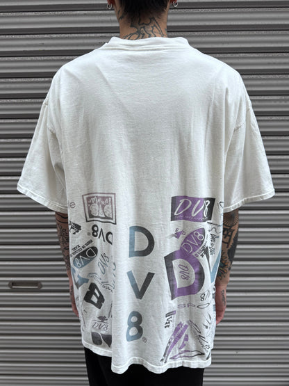 90’s「DV8」USA製 ホワイトTシャツ
