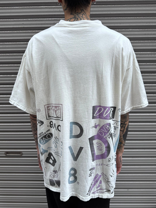 90’s「DV8」USA製 ホワイトTシャツ