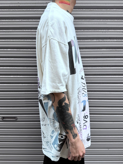 90’s「DV8」USA製 ホワイトTシャツ