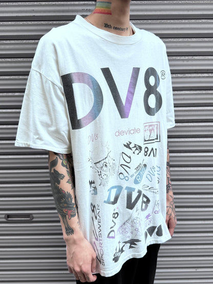 90’s「DV8」USA製 ホワイトTシャツ