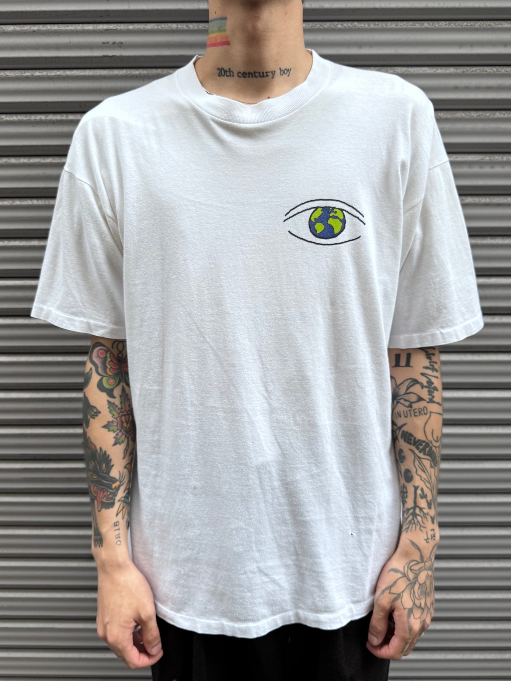 90’s　「VIAGENS FIM DO MUNDO」ホワイトTシャツ